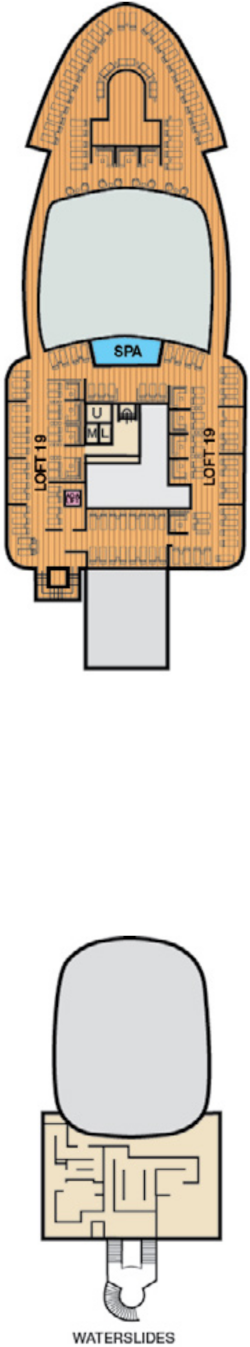 Choose your cabin on Deck 19             